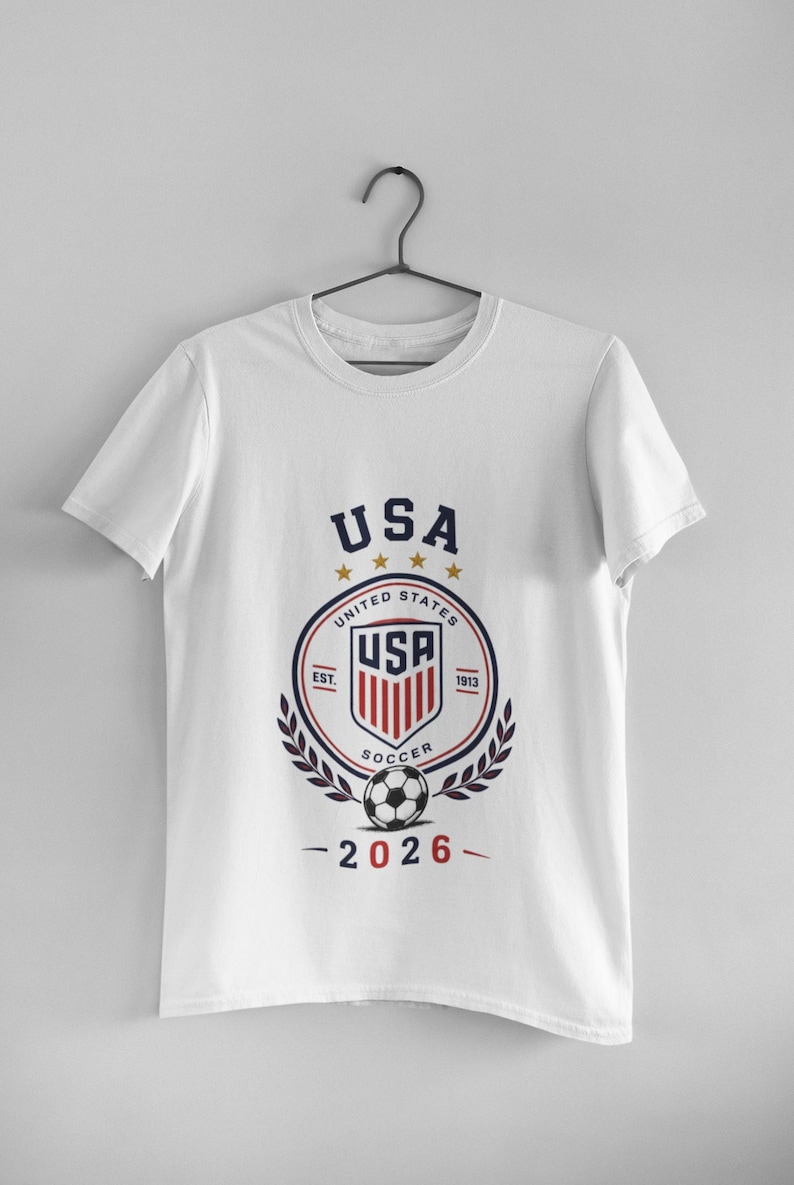 2026 USA Soccer Shirt | USMNT Football Tee | Retro Fan T-Shirt image 1