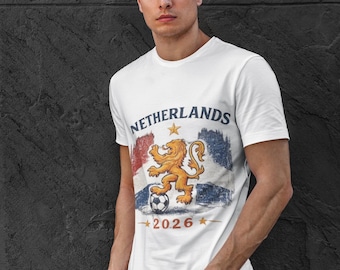 Netherlands Lion Soccer 2026 T-Shirt  | Dutch Football Tee | Retro Fan T-Shirt