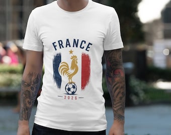 France Rooster Soccer Tee | Vintage French Football Fan Shirt 2026