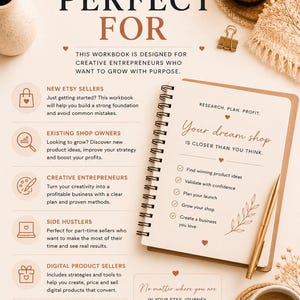 Etsy Product Research Workbook | Find Winning Products | Competitor Analysis Planner image 5