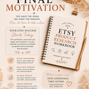 Etsy Product Research Workbook | Find Winning Products | Competitor Analysis Planner image 9