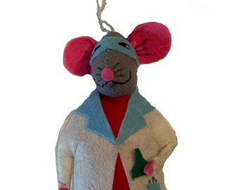 Lab rat doll or ornament