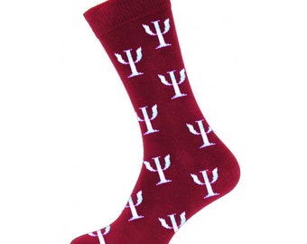 Psychology Socks Burgundy 