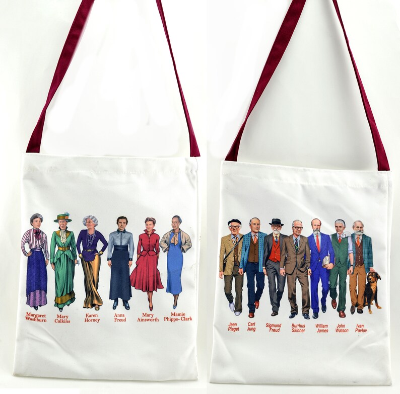 Famous Psychology Researchers Tote bag Psychology tote bag image 1