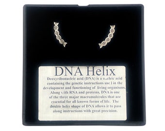 DNA post earrings DNA stud earrings