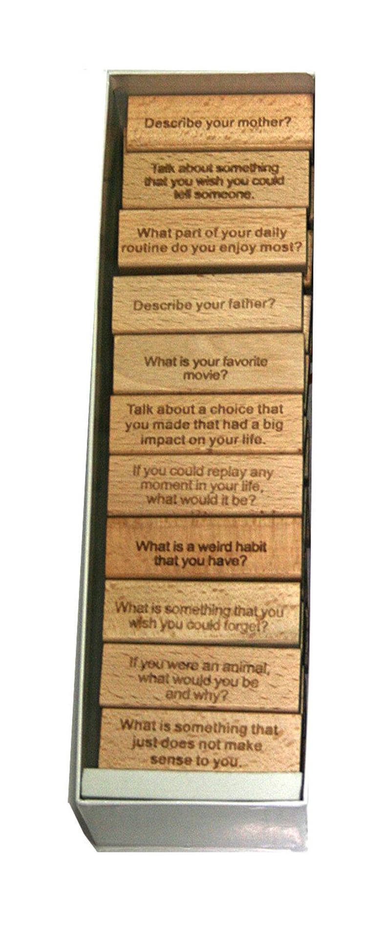 Ice Breaker Jenga Game Etsy