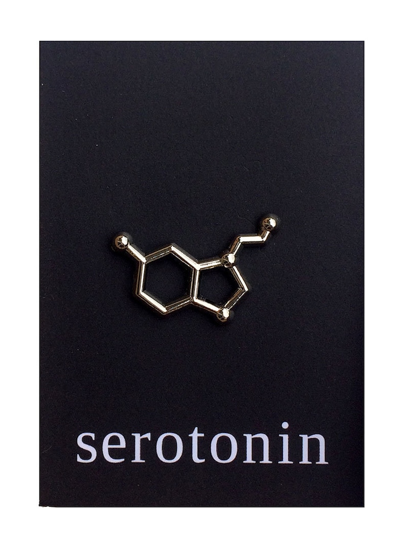 Serotonin Lapel Pin image 1