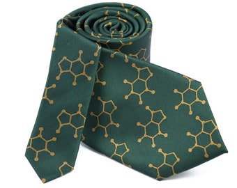 Caffeine Molecule Tie