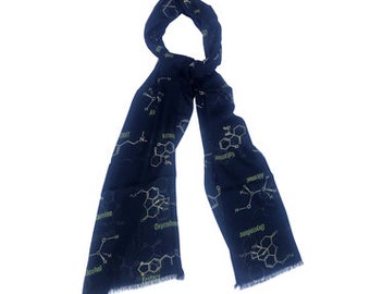 Psychoactive substances scarf Chemical structure scarf molecular scarf