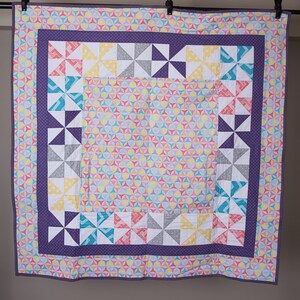 Purple and Spring Colored Wall Quilt