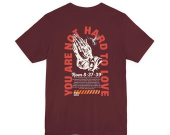Vous n'êtes pas difficile à aimer Tshirt Minimal Faith Tee Romans