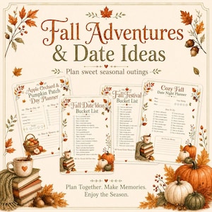 Fall Date Ideas Digital Download for Seasonal Adventures