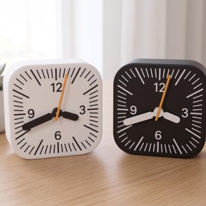 Set med 2 minimalistiska skrivbordsklockor parpresent iOS-widget bordsteknik skrivbordsdekoration