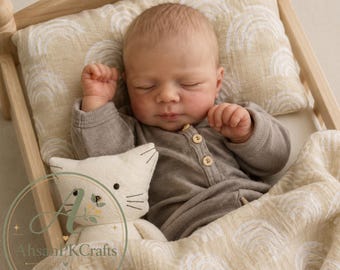 19 Inch Reborn Baby Doll Pascale – Realistic Sleeping Newborn Vinyl, Bathable, Poseable