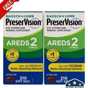 PreserVision AREDS 2 Augenvitamin Mini Softgels 210 Count 2 Pack Vision Wellness Ergänzungsmittel Unterstützung