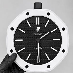 AP x Swatch Royal Pop Modern Wall Clock Octagonal