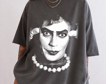 Tim Curry Memorial Comfort Colors-skjorta, skräckfilmsfangåva, Halloween-skjorta