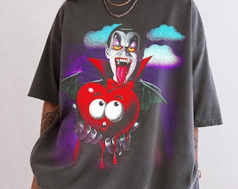 Vintage Dracula Comfort Color shirt, Gothic shirt, Halloween shirt