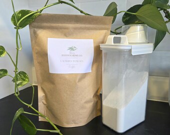 Fragrance-Free Laundry Powder – All Natural Concentrated Detergent for Sensitive Skin