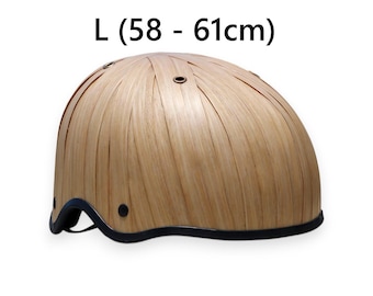 Handcrafted Bamboo Bike Helmet | Eco Friendly Lightweight Bicycle Helmet for Urban Cycling | Casque Velo Bambou Fahrradhelm Plastikfrei