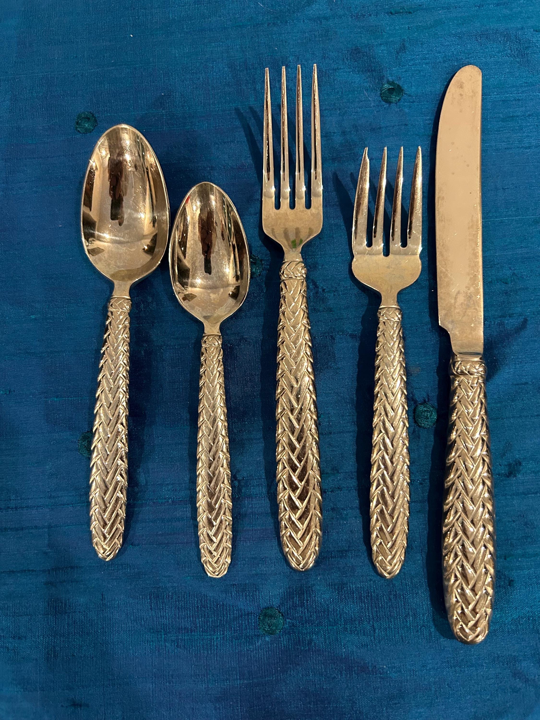 A*u様 ラルフローレン コンチョ ステンレス サラダ フォーク 5本　 ナバホ Ralph Lauren Flatware Set - Etsy