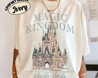 Retro Magic Kingdom Comfort Colors Shirt, Walt Disney World Shirt, Disneyworld Shirt, Magical Castle Shirt, Disney Trip Tee, Disney Vacation