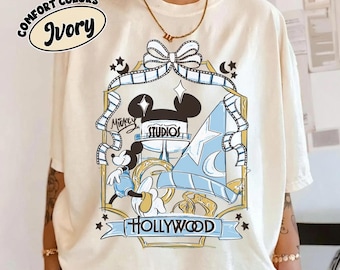 Retro Walt Disney World Comfort Colors Shirt, Hollywood Studios Shirt, Disneyworld Shirt, Disney Trip Tee, Disney Vacation, Disney 2026 .