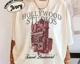 Camiseta retro de Walt Disney World Comfort Colors, camiseta de Hollywood Studios, camiseta de Disneyworld, camiseta para viaje a Disney, vacaciones en Disney, Disney 2026.