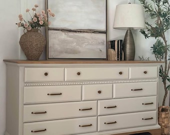 Refinished Oak 10 Drawer Dresser