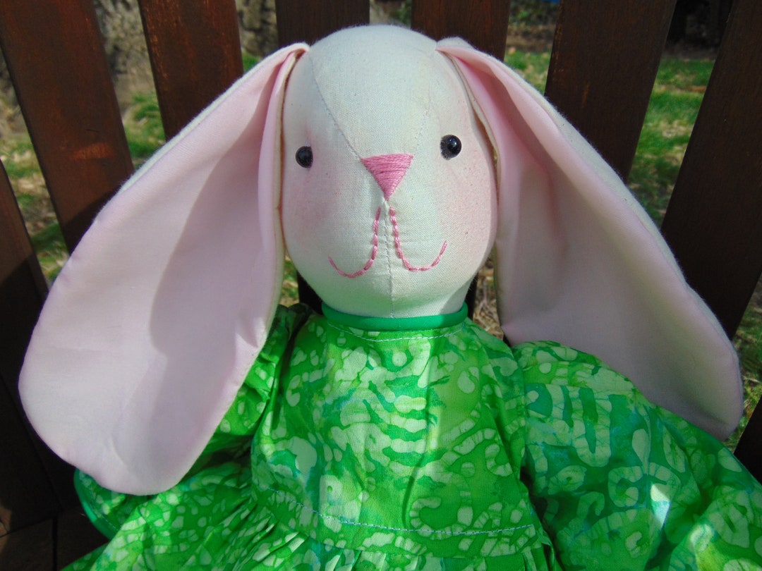 Becky the Stuffed Bunny Rabbit Doll Etsy