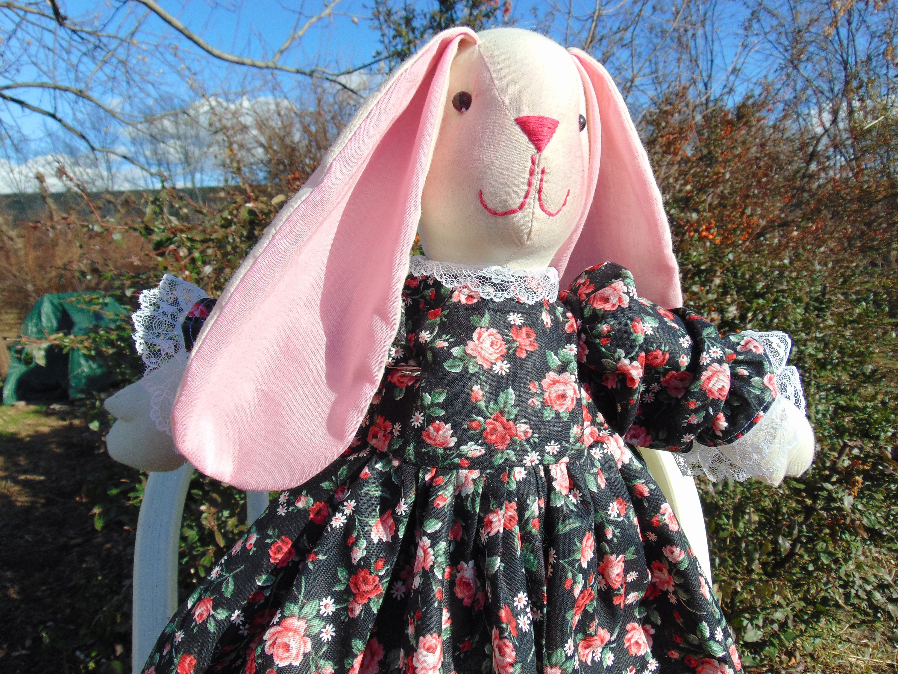 Molly the Stuffed Bunny Rabbit Doll - Etsy