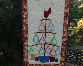 12 days of Christmas Wall Hanging