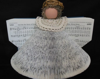 Vintage Hymnal Book Angel