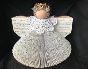 Vintage Hymnal Book Angel