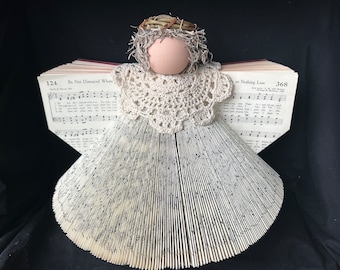 Vintage Hymnal Book Angel