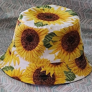 Reversible Sunflower Bucket Hat