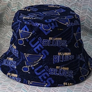 Reversible St Louis Blues Bucket Hat