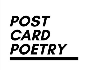 2026 Postkarte Poetry #1
