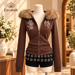 Y2k Furry Jacket - Etsy