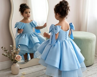 Elegant Girls Princess Dress | Baptism • Birthday • Wedding • Formal Party