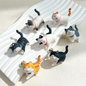 Ladeknop met kattenmotief, decoratieve kastknop voor dressoir, schattige meubelgreep met dierenmotief, unieke keukenkastgreep, cadeau voor kattenliefhebbers