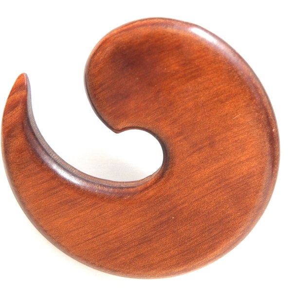 Vintage Wooden Coma Brooch Wooden Brooches Wooden Jewelry Earthy Jewelry Organic Jewelry