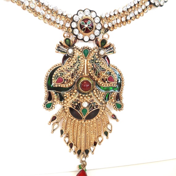 Mughal Necklace Temple Necklace Ethnic Necklace M… - image 2