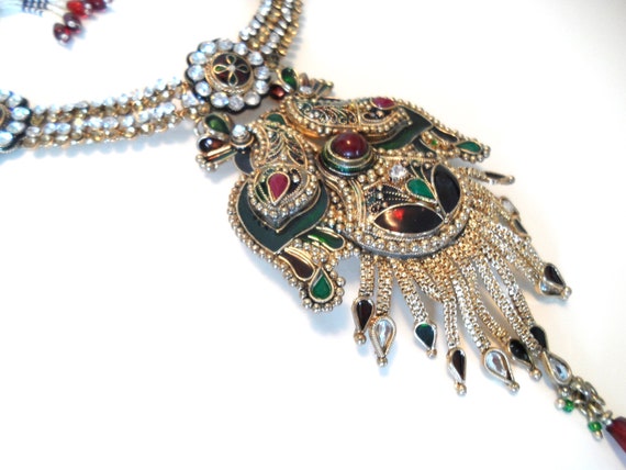 Mughal Necklace Temple Necklace Ethnic Necklace M… - image 5