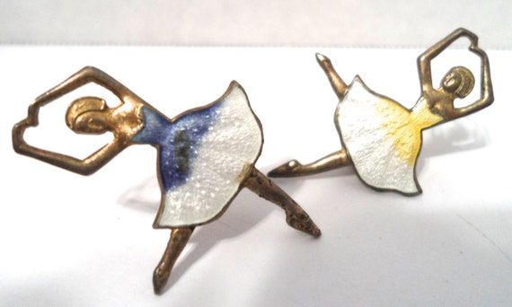 Vintage Signed Artel Sterling Silver and Enamel Ba