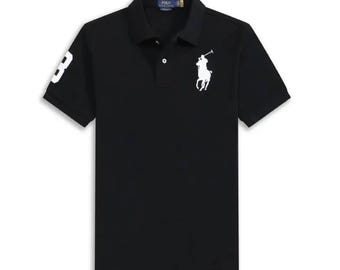 100% katoenen geborduurd poloshirt | Klassieke comfortabele pasvorm