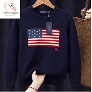 Vintage Ralph Lauren American Flag - Etsy