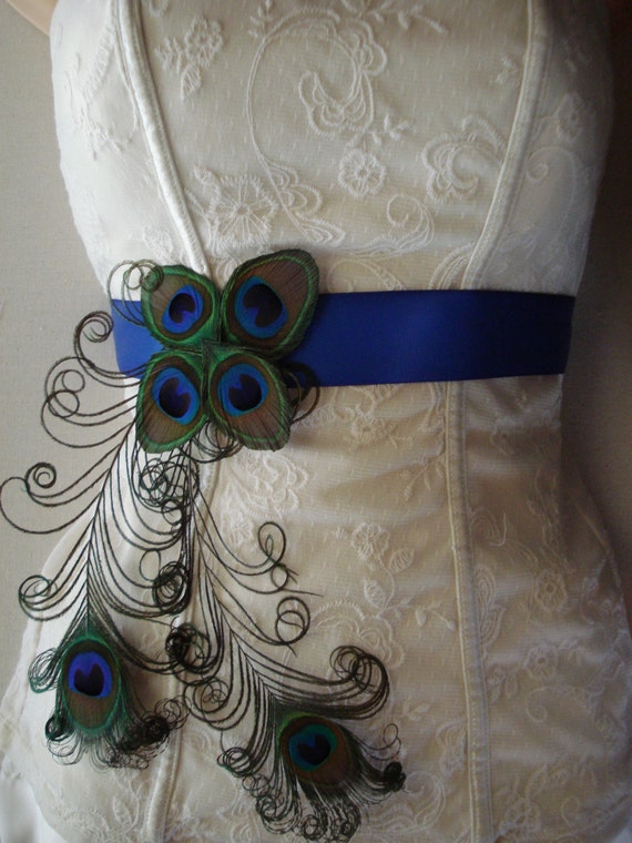 peacock wedding dress