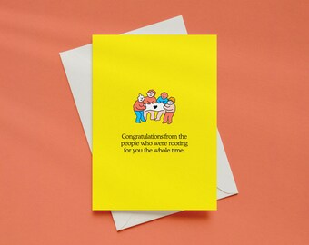 The Committee Congratulations Card Template, Editable Canva Greeting Card, Printable Digital Card, Personalised Card Design