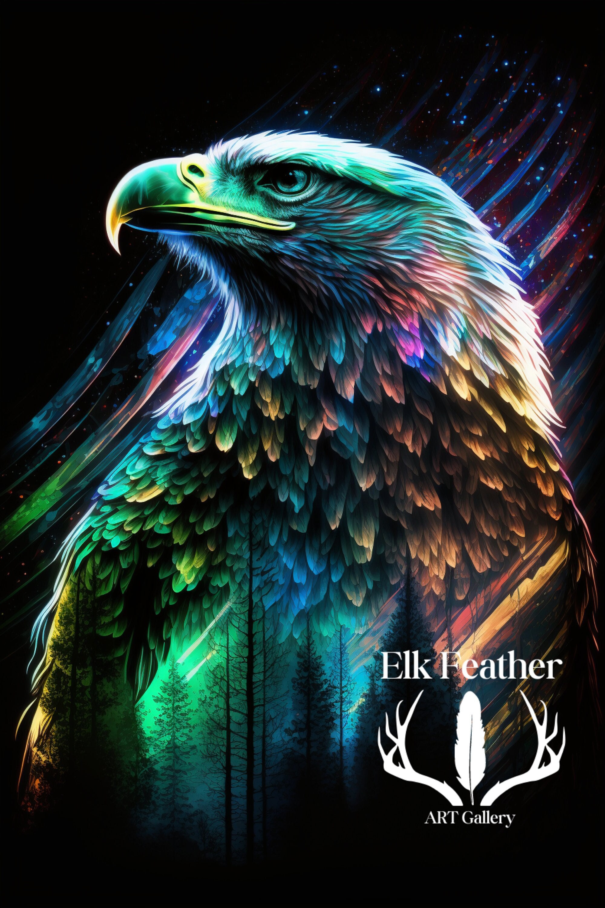 Native American Eagle Art Wallpaper